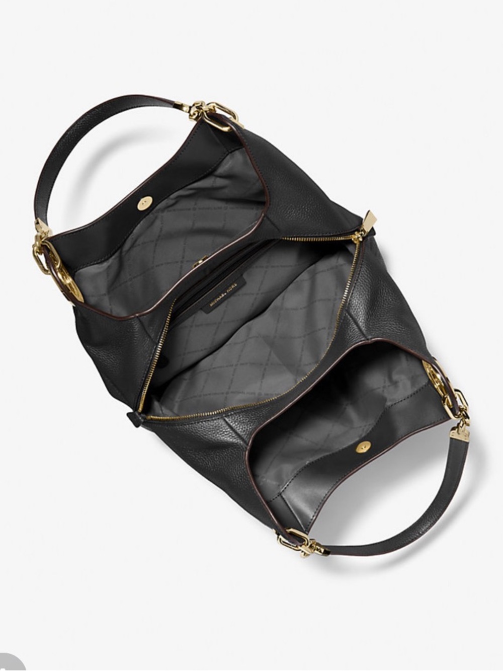 Michael Kors Black Large Lilly Pebble bag - Picture 3 of 4